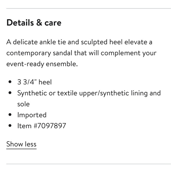 Nine West Kelsie Ankle Tie 🎀 Heels Women’s size 7 - Picture 5 of 17